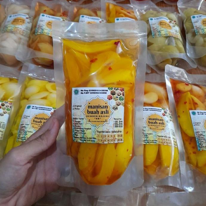 

Manisan Buah Mangga Basah Original / Pedas Segar Dengan Gula Alami