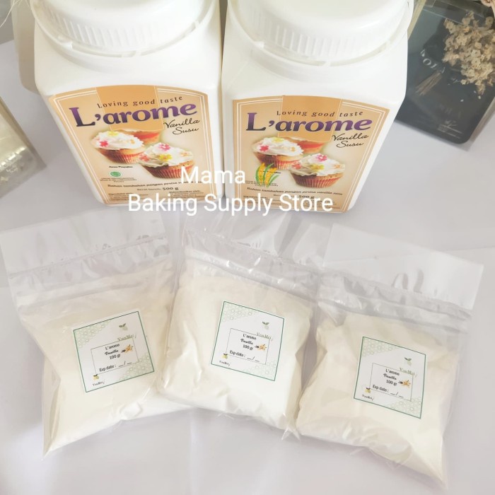 

l'arome larome vanilla milk powder vanila susu 100 gr repacked wangi tokomaju1625