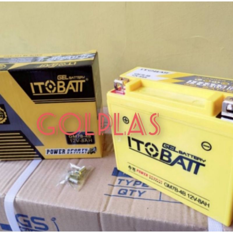 aki motor Itobat GM7B-4B Gel tiger revo.yamaha.honda