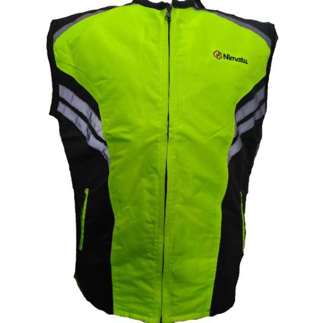 Rompi motor touring bikers vest hijau stabilo harian pria touring bikers motor polisi patwal dishub