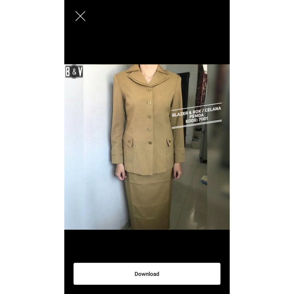 Baju Blazer Dinas Pemda Pns Guru Hamil Bumil Shopee Indonesia