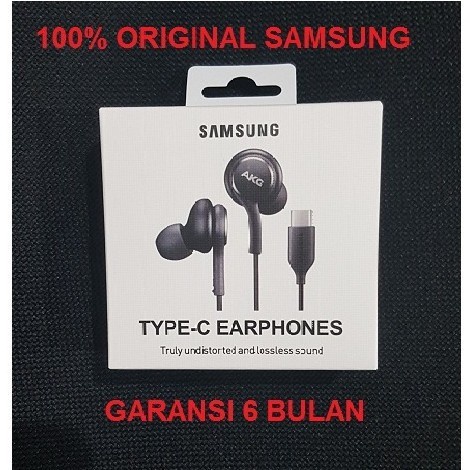 Headset SAMSUNG S21 Ultra S21+ S21 Plus Type C AKG Original Pack - Hitam