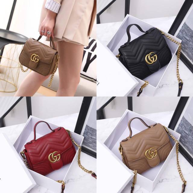 Gucci GG Marmont Mini Top Handle Bag 1977/L5883