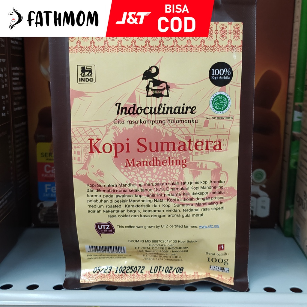 

INDOCULINAIRE Kopi Sumatera Mandheling Arabica Pouch 100gr