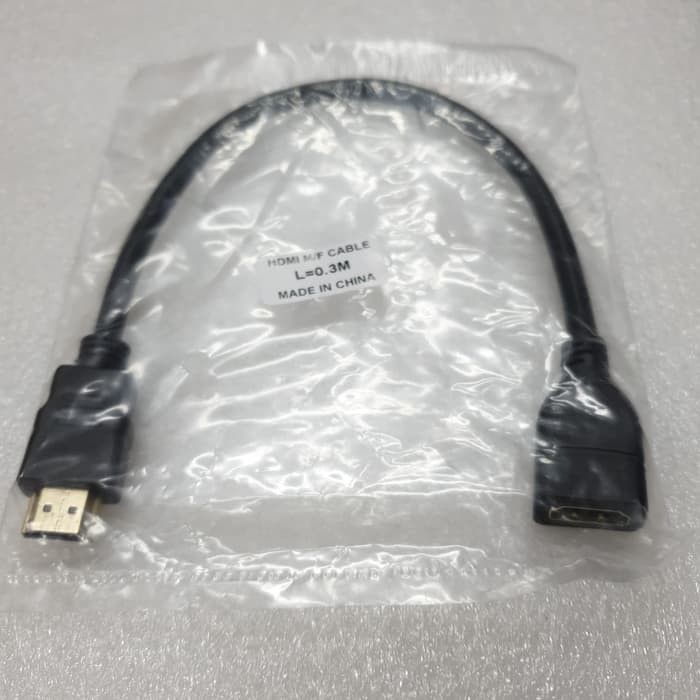 Kabel Sambungan HDMI Extention Male to Female 30 Cm