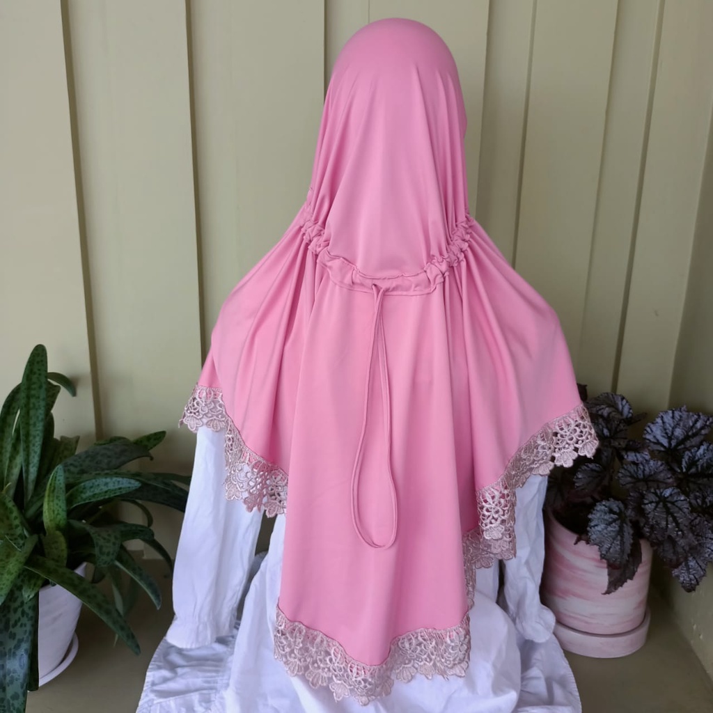 KERUDUNG SERUT MURAH JILBAB KERUDUNG HIJAB INSTAN KERUDUNG SERUT RENDA JILBAB DEWASA