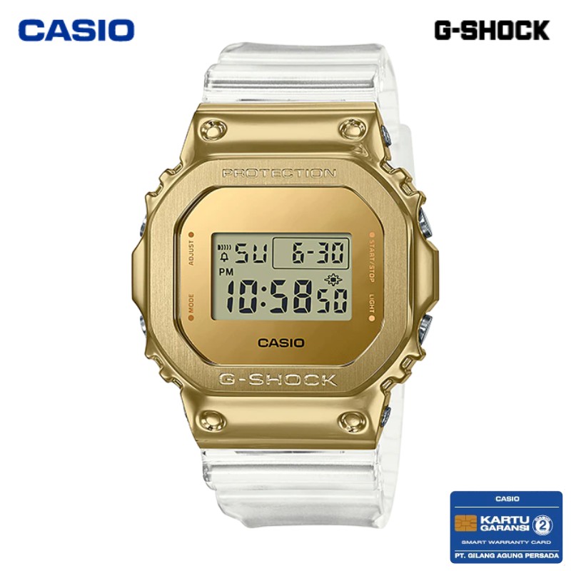 JAM TANGAN PRIA CASIO G-SHOCK GM-5600SG-9 ORIGINAL - GSHOCK GM5600SG JELLY GOLD