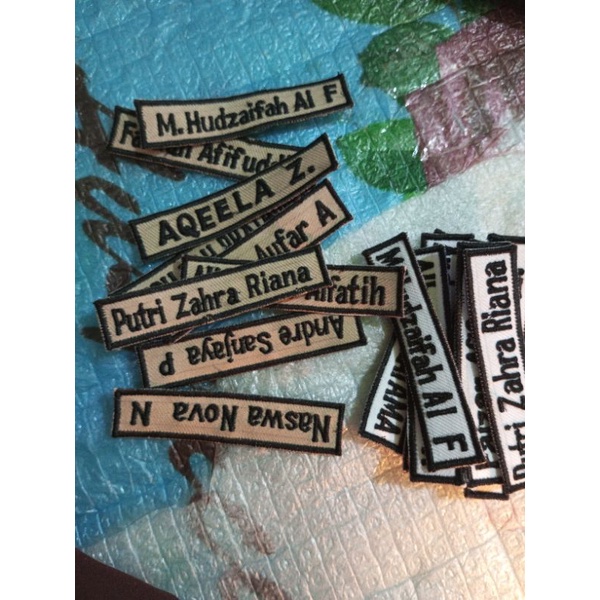 Bordir Bet nama sekolah  logo OSIS SMP SMA MTs MI SMA Tut Wuri Handayani /bet sekolah PAUD TK / nama