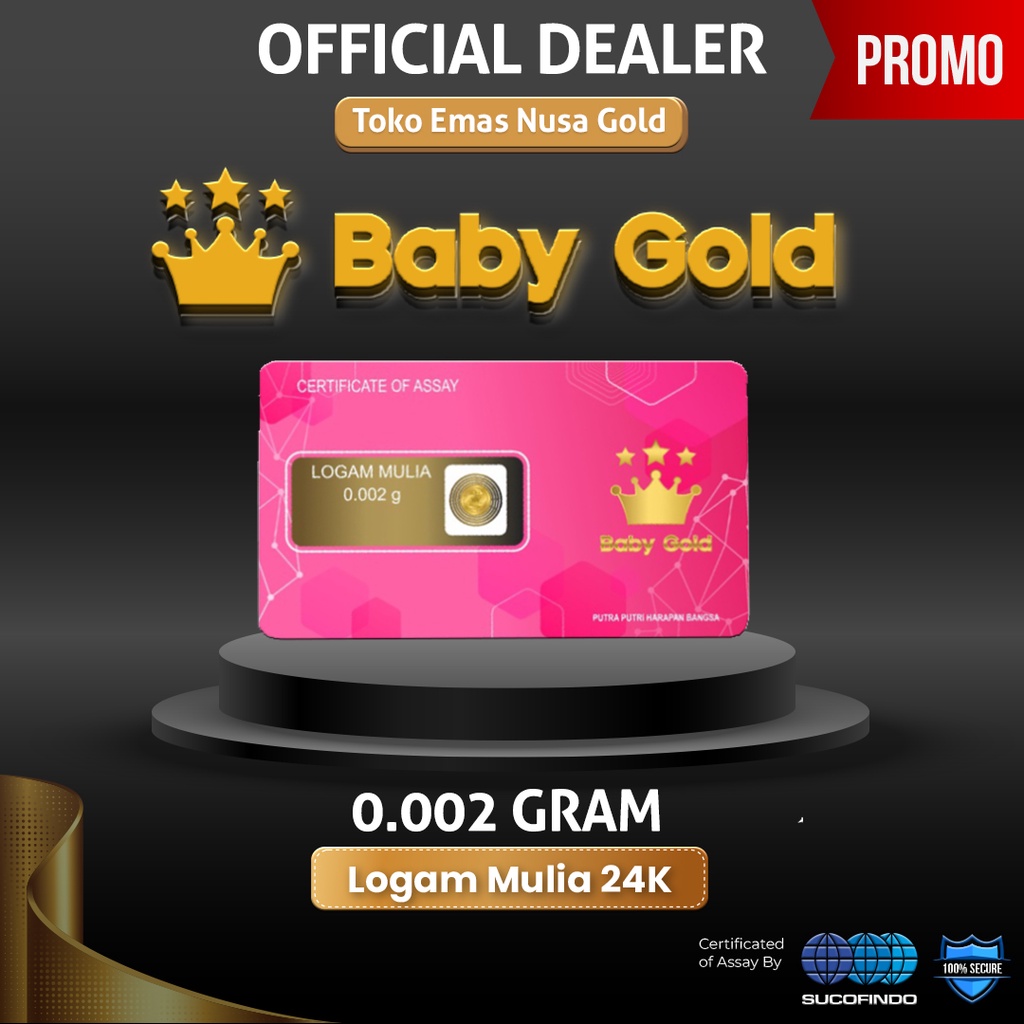 Toko Emas Nusa Gold - Baby Gold 0,001 Gram dan 0,002 Gram - Logam Mulia Emas Mini-3