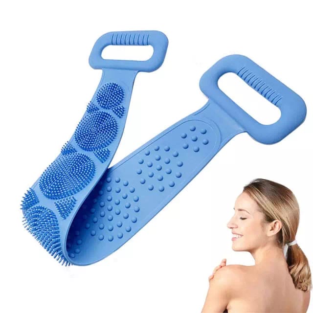 Spons Mandi H305 Sikat Punggung Silicone - Sponge Busa Spons Penggosok Badan Import Real Pict