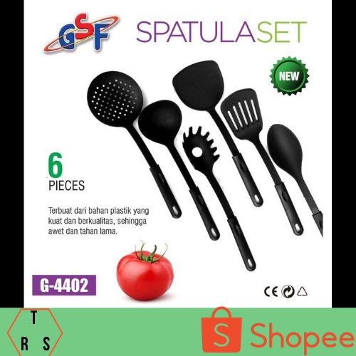 Alat Masak - Spatula Nylon Set 6 PCS - Kitchen Tools 6 IN 1 GSF 4402