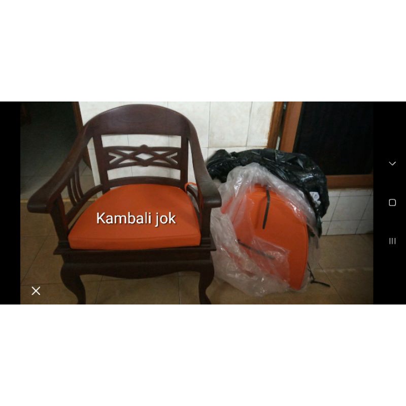 SARUNG + ISI BUSA UNTUK JOK DUDUKAN BANTALAN KURSI BETAWI ,, HARGA 1 PCS tebal 5cm.