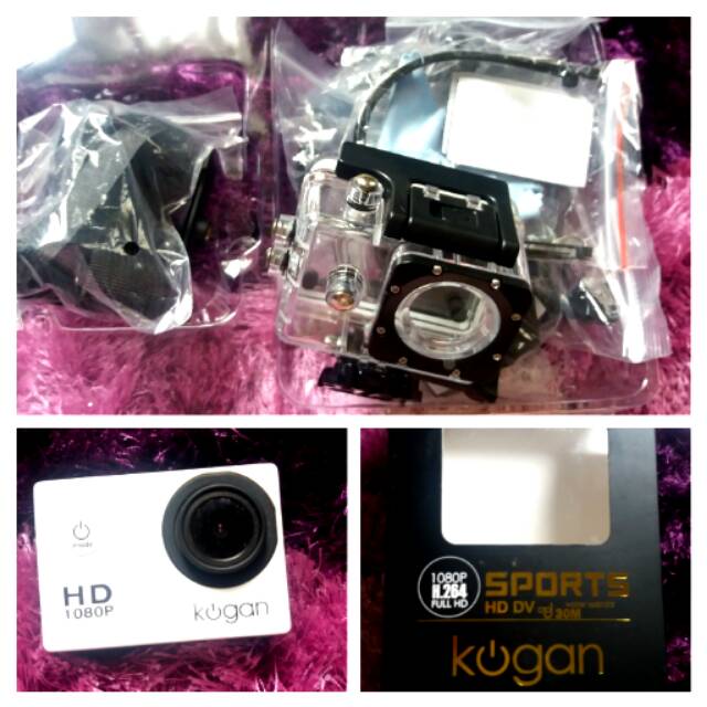 2Kogan 12 MP Sport Action Camera 1080 P - Non WiFi (White)