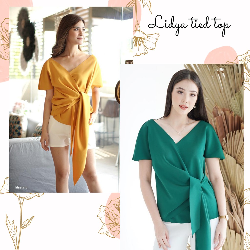 baju atasan wanita blouse cewek scuba jumbo