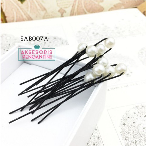 [PRODUK FAVORIT] AKSESORIS RAMBUT BOBBY PIN JEPIT TUSUK MUTIARA PUTIH SAB007A