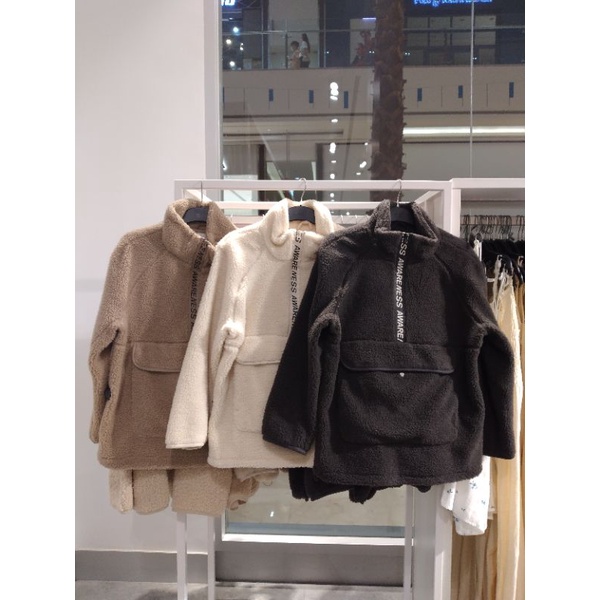 hnm jaket hangat bulu women