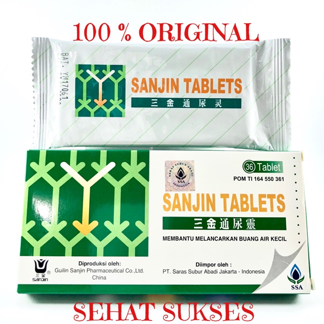 SANJIN TABLETS ~ OBAT INFEKSI SALURAN KENCING