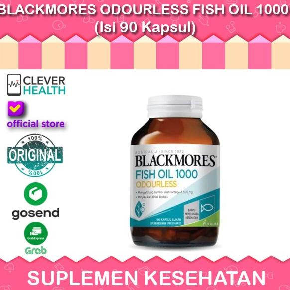BLACKMORES ODOURLESS FISH OIL 1000 90 KAPSUL ---Terbaru---