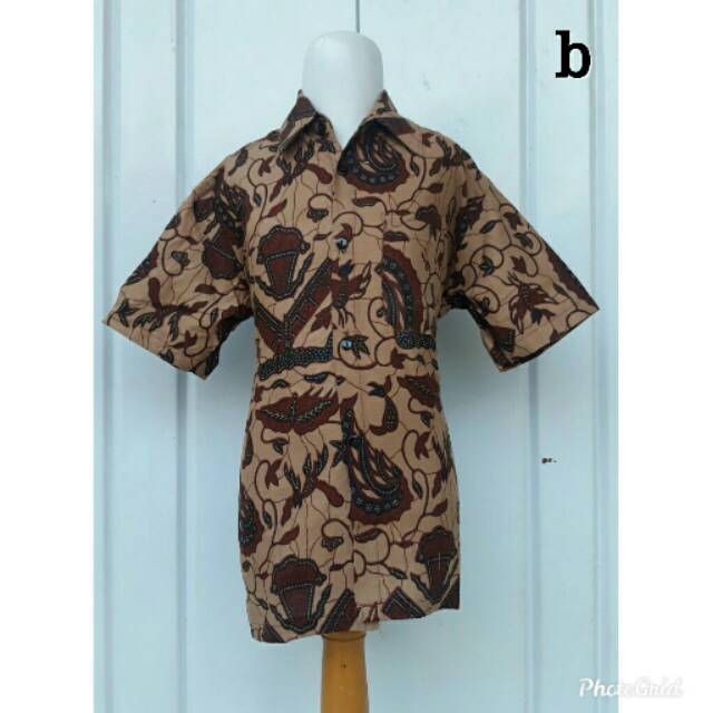 Hem Kemeja Anak Batik Genes Couple Orang Tua