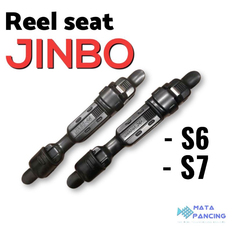 Reel seat jinbo stainless S6 dan S7 untuk custom joran tegek