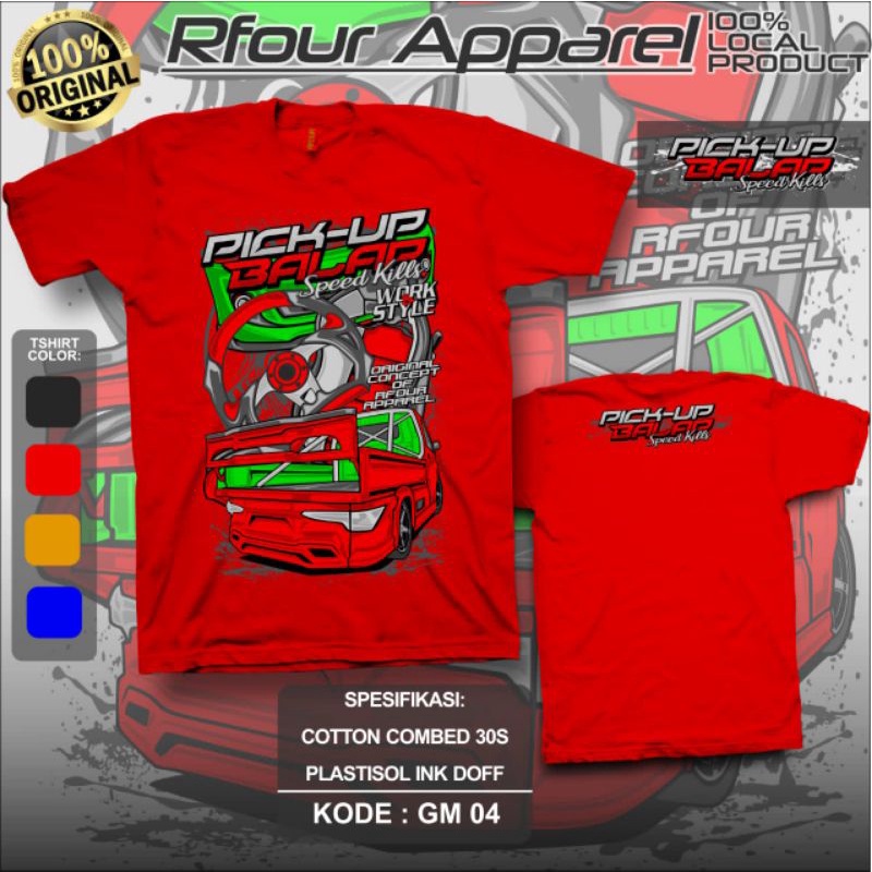 GM 04 kaos pick up kaos grand max kaos kata-kata unik murah