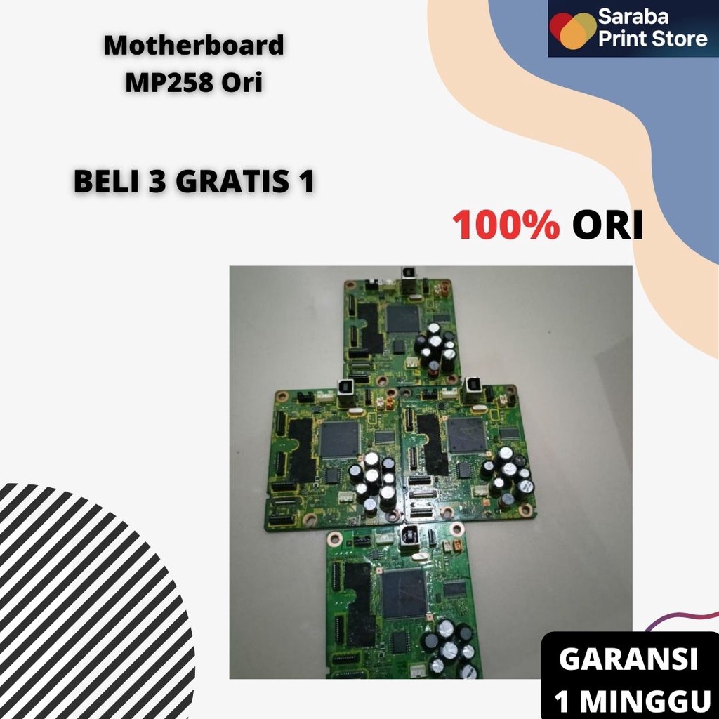 Board Printer Canon MP258, Mainboard Canon MP258, Motherboard MP258 11 PIN Used |ori