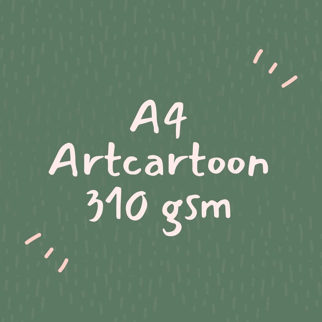 

[1 sisi A4 ARTCARTOON 310] Cetak Karton 310gsm Murah Custom