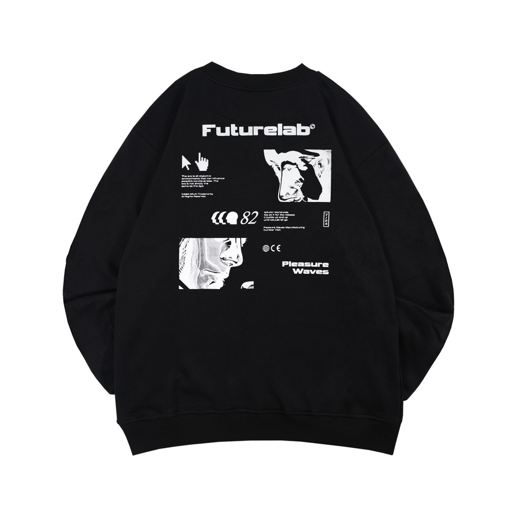 CN FUTURELAB BLACK - SWEATER DISTRO MRJN PRIA/WANITA