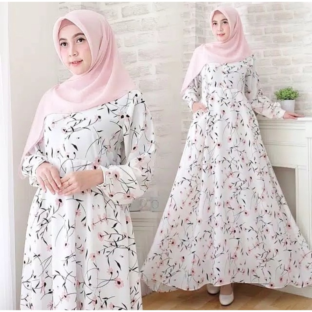 Gamis Maxi Dress 'MONIS GAMIS WHITE