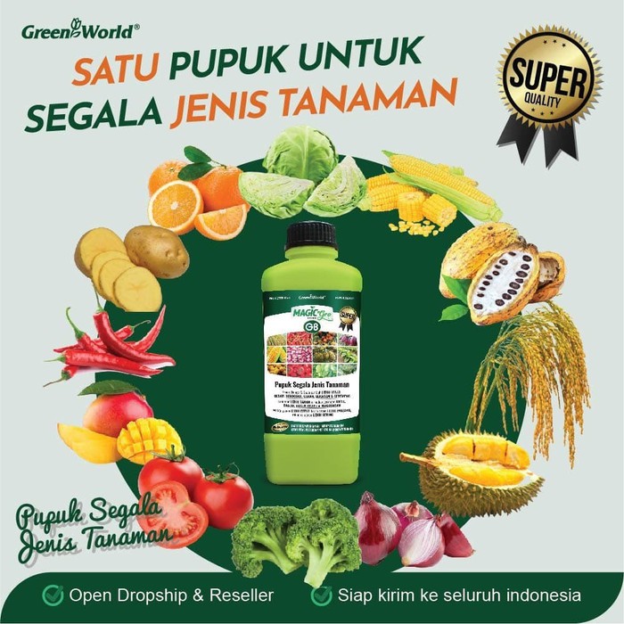 SATU PUPUK UNTUK SEGALA JENIS TANAMAN MAGICgro 998ml