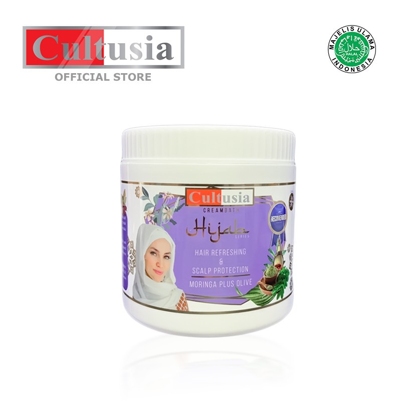 Cultusia Creambath Hijab Moringa Plus Olive 500 ml