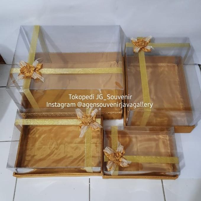 

AKSESORIS PERNIKAHAN KOTAK HANTARAN SESERAHAN MIKA ISI 4 WARNA GOLD PERLENGKAPAN PESTA CRAFT