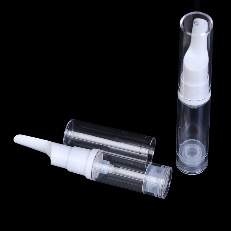 {LUCKID}Clear Airless Pump Bottle For Eye Cream Essence Refillable Cosmetic Travel