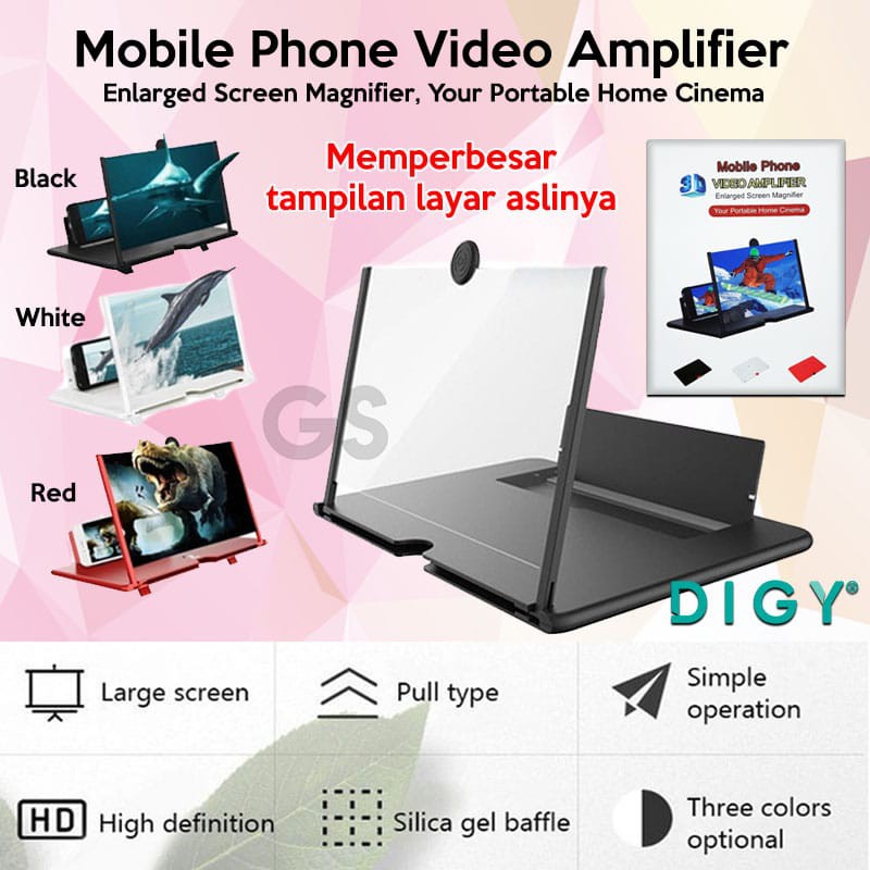 Sale Termurah Perbesar Layar Hp 3D Enlarged Mobile Phone F1F2 Amplifier Zoom F4 F6 F10