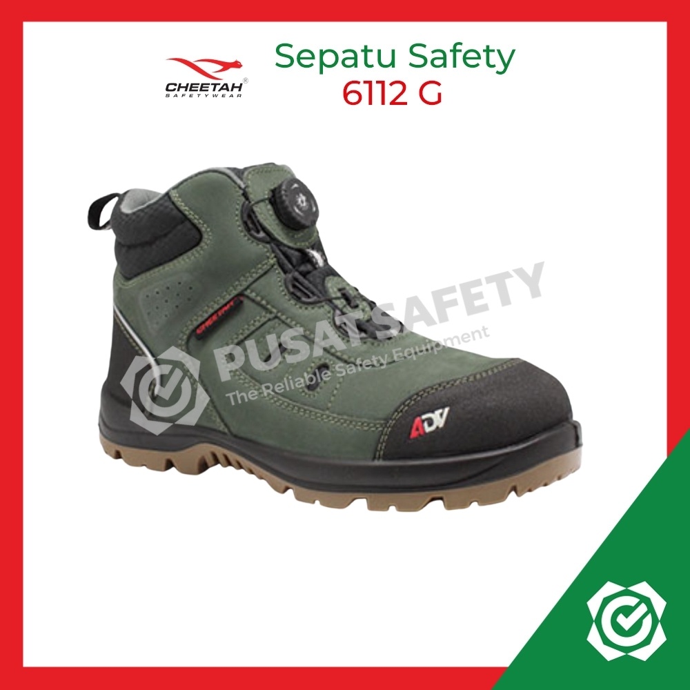 Sepatu Kerja Safety Cheetah Jubatus Forest 6112G