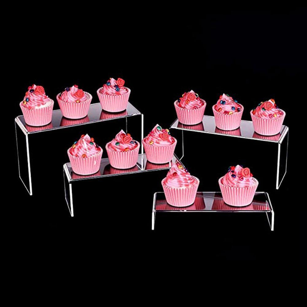 [Elegan] Display Stand U-shaped Model Angka Transparan Serbaguna Candy Display Tempat Sepatu Akrilik