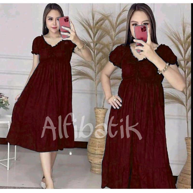 DASTER ARAB ZEEMA | RAYON SUPER GRADE A | RESLETING DEPAN BUSUI | RENDA MILO-Elsa marron