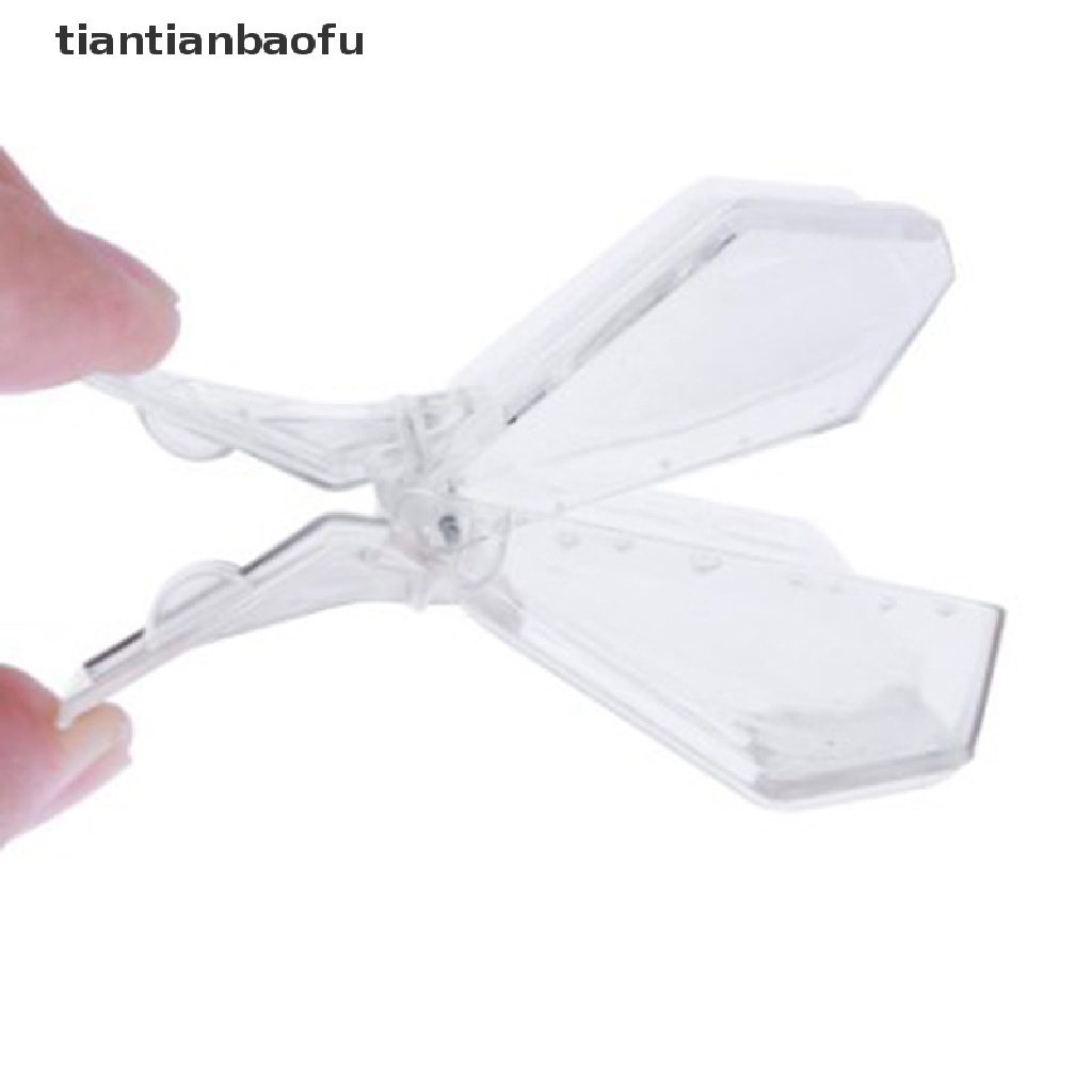 [tiantianbaofu] Bee Queen Catcher Colorless Clear Plastic Clip Cage Beekeeping Equipment Tool  Boutique