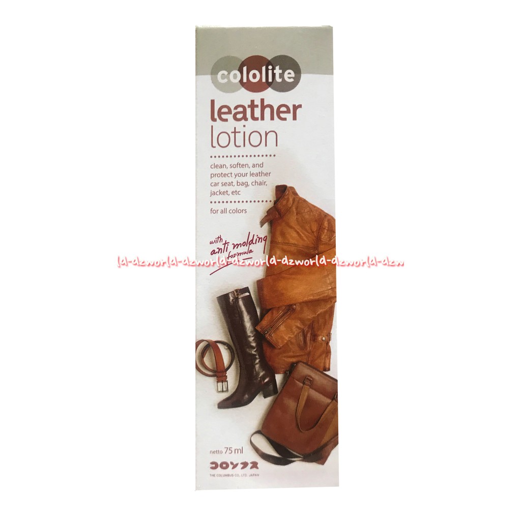 Cololite Leather Lotion 75ml Cairan Pembersih Sepatu Bahan Kulit Netral Kololite Semir Sepatu Shoe Cleaner Cair Colo Lite Untuk Membersihkan Bahan Kulit Sepatu Tas Jok Kursi Jaket Kulit Ikat Pinggang Kulit