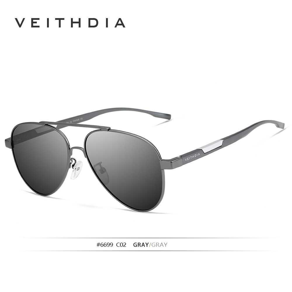 Best Seller ! Veithdia Kacamata Photochromic UV Polarized Sunglasses - 6699