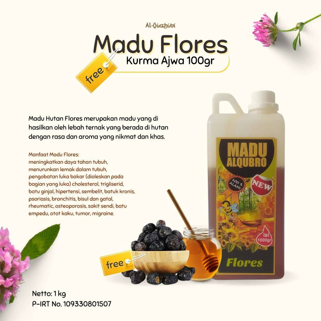 

Mirani - Madu Flores 1 Kg (Gratis Kurma Ajwa 100gr)