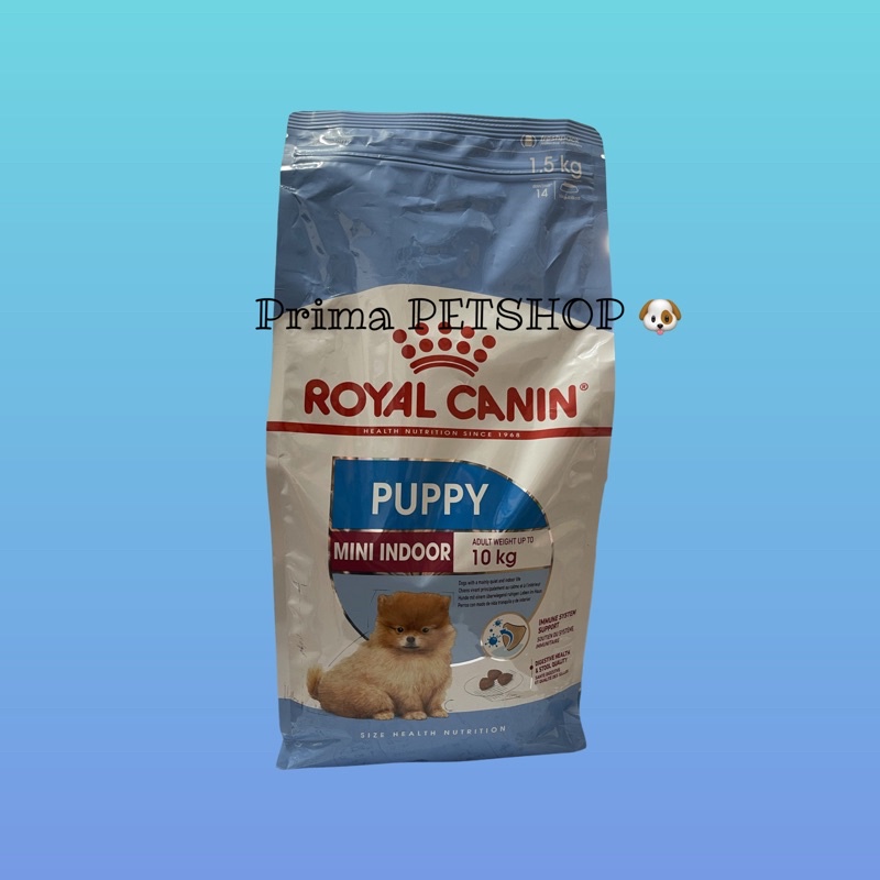 ROYAL CANIN MINI INDOOR 1,5kg 1,5 kg MAKANAN ANAK ANJING BERAT DIBAWAH 10kg