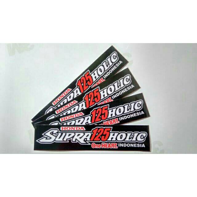 

STIKER SUPRA125HOLIC (HITAM) Bahan 3M Laminasi Glosy awet