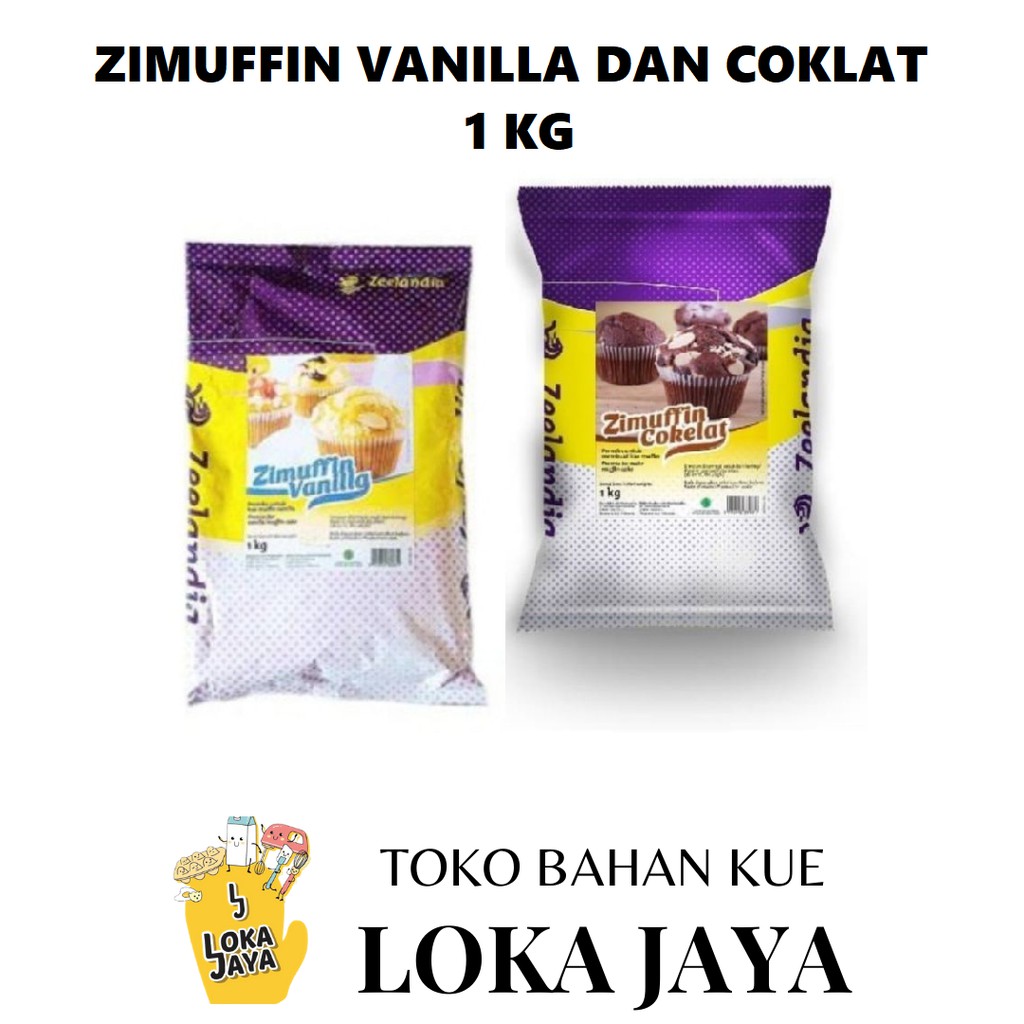 

ZIMUFFIN COKELAT & VANILLA TEPUNG PREMIX MUFFIN 1 KG