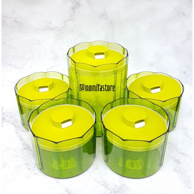 Toples crystal tupperware Advance counterpart hijau (1pcs) 500ml & 1,3L tuppy klasik langka LIMITED 