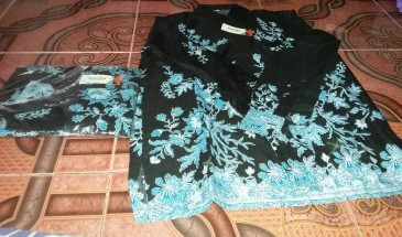 Baju Batik Couple Gamis Jumbo Murah Pasangan Modern Muslim | Klyn - 020 Cg Buketan