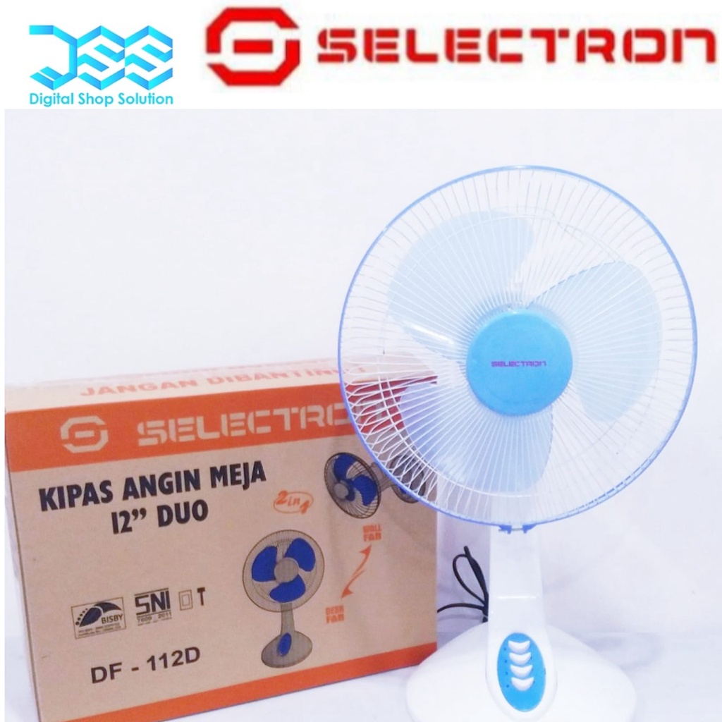 Kipas Angin Meja Kipas Dinding Selectron 2 In 1 12 Inch DF 112D