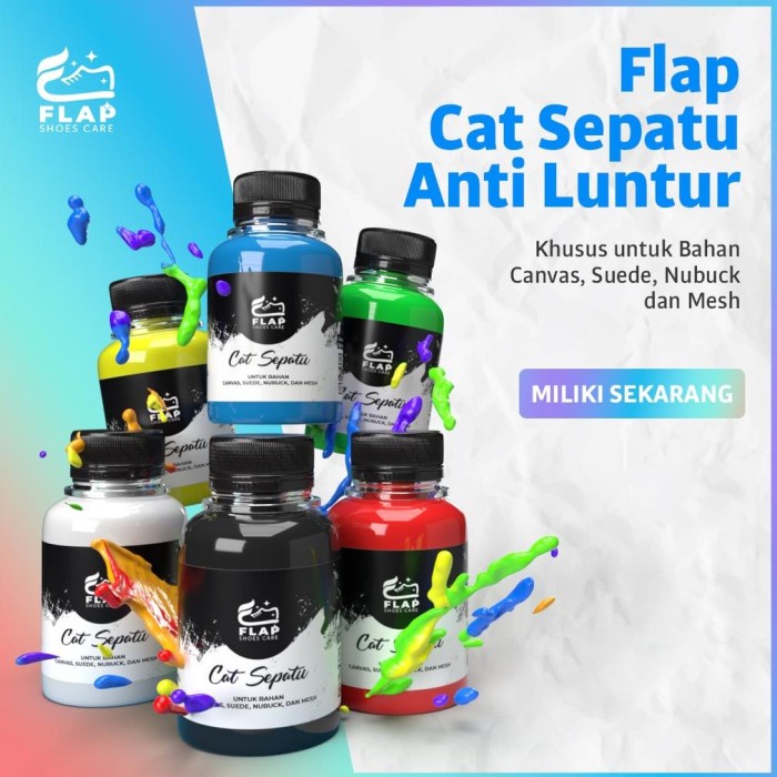 

Produk Terbaru Cat Sepatu Kanvas Hitam Putih Permanen Anti Luntur Cat Kain Canvas