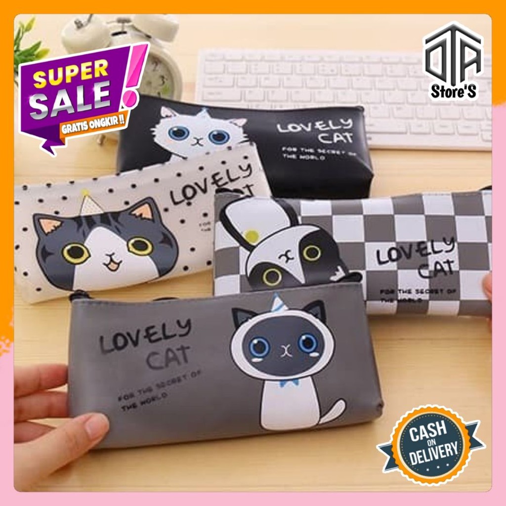 

Tempat Pensil Lucu Cute Cat Lucu Unik Tempat Sepidol Dompet Wanita Panjang Sekolah Kantor Murah