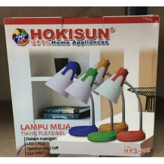 lampu meja belajar desk lamp kantor hokisun merek terbagus 